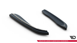 Heck Ansatz Flaps Diffusor passend für BMW 3er E46 M Paket COUPE schwarz Hochglanz