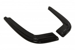 Heck Ansatz Flaps Diffusor passend für BMW 3er E92 M Paket schwarz Hochglanz