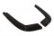 Heck Ansatz Flaps Diffusor passend für BMW 3er E92 M Paket schwarz Hochglanz
