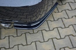 Heck Ansatz Flaps Diffusor für BMW 3er E92 M Paket FACELIFT schwarz Hochglanz