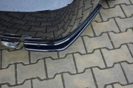 Heck Ansatz Flaps Diffusor passend für BMW 3er E92 M Paket FACELIFT schwarz Hochglanz