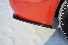 Heck Ansatz Flaps Diffusor passend für BMW 3er F30 schwarz Hochglanz