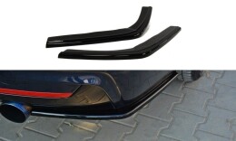 Heck Ansatz Flaps Diffusor V.1 für BMW 4er F32 M Paket schwarz Hochglanz