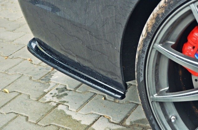 Street+ Heck Ansatz Flaps passend für BMW 5er M-Paket Limousine /Touring F10/F11 (mit zwei Doppel Endstücken) schwarz Hochglanz