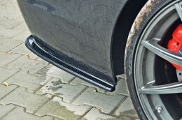 Heck Ansatz Flaps Diffusor für BMW 5er F11 M Paket (mit zwei Doppel Endstücken) schwarz Hochglanz
