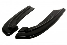 Heck Ansatz Flaps Diffusor passend für BMW 5er F11 M Paket (mit zwei Doppel Endstücken) schwarz Hochglanz