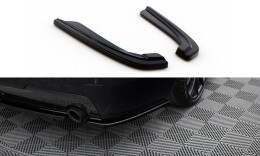 Heck Ansatz Flaps Diffusor für BMW 5er M-Paket Limousine /Touring  F10/F11 (mit zwei Einzel Endstücken) schwarz Hochglanz