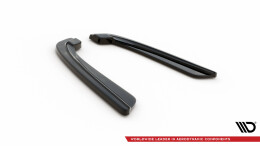 Heck Ansatz Flaps Diffusor für BMW 5er M-Paket Limousine /Touring  F10/F11 (mit zwei Einzel Endstücken) schwarz Hochglanz