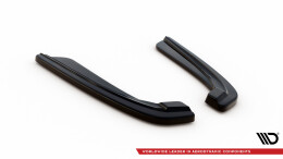 Heck Ansatz Flaps Diffusor passend für BMW 5er F11 M Paket (mit zwei Einzel Endstücken) schwarz Hochglanz