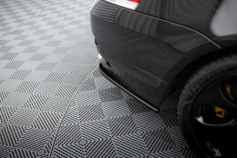 Heck Ansatz Flaps Diffusor passend für BMW 6er Coupe E63 / Cabrio E64 schwarz Hochglanz