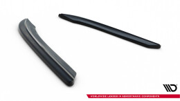 Heck Ansatz Flaps Diffusor passend für BMW 6er Coupe E63 / Cabrio E64 schwarz Hochglanz