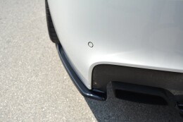 Heck Ansatz Flaps Diffusor passend für BMW 6er Gran Coupé M Paket schwarz Hochglanz