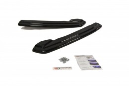 Heck Ansatz Flaps Diffusor passend für BMW 6er Gran Coupé M Paket schwarz Hochglanz