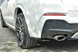 Heck Ansatz Flaps Diffusor passend für BMW X4 M Paket Carbon Look