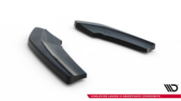 Heck Ansatz Flaps Diffusor passend für BMW X4 M Paket schwarz Hochglanz