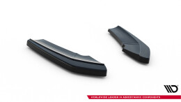 Heck Ansatz Flaps Diffusor passend für BMW X4 M Paket schwarz Hochglanz