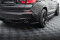 Heck Ansatz Flaps Diffusor passend für BMW X4 M Paket schwarz Hochglanz