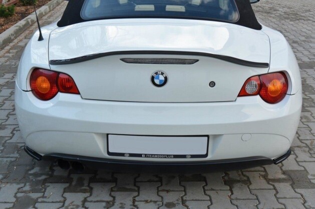 Heck Ansatz Flaps Diffusor passend für BMW Z4 E85 / E86 vor Facelift schwarz Hochglanz