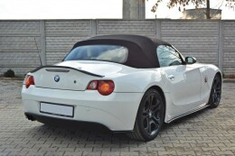 Heck Ansatz Flaps Diffusor für BMW Z4 E85 / E86 vor Facelift schwarz Hochglanz