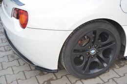 Heck Ansatz Flaps Diffusor passend für BMW Z4 E85 / E86 vor Facelift schwarz Hochglanz