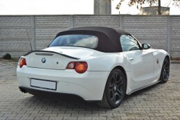 Heck Ansatz Flaps Diffusor passend für BMW Z4 E85 / E86 vor Facelift schwarz Hochglanz