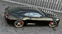 Heck Ansatz Flaps Diffusor passend für Chevrolet Camaro SS / Standard Mk5 schwarz Hochglanz