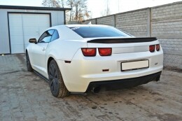 Heck Ansatz Flaps Diffusor passend für Chevrolet Camaro SS / Standard Mk5 schwarz Hochglanz
