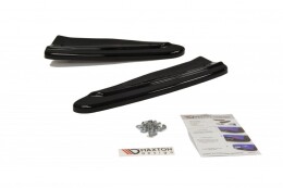 Heck Ansatz Flaps Diffusor passend für Chevrolet Camaro SS / Standard Mk5 schwarz Hochglanz