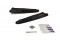 Heck Ansatz Flaps Diffusor passend für Chevrolet Camaro SS / Standard Mk5 schwarz Hochglanz
