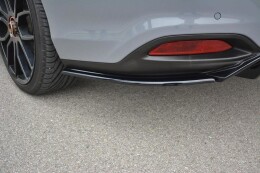 Heck Ansatz Flaps Diffusor passend für Fiat Tipo S-Design schwarz Hochglanz
