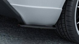 Heck Ansatz Flaps Diffusor passend für FORD FIESTA MK7 ST / STLINE / ZETEC S schwarz Hochglanz