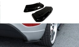 Street+ Heck Ansatz Flaps passend für Ford FIESTA MK7 ST / STLINE / ZETEC S schwarz Hochglanz