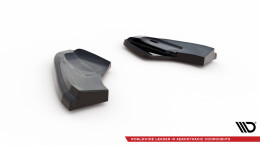 Heck Ansatz Flaps Diffusor passend für Ford Fiesta ST / ST-Line / Zetec S Mk7 FL schwarz Hochglanz