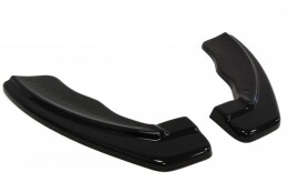 Heck Ansatz Flaps Diffusor für Ford Focus RS Mk2 schwarz Hochglanz