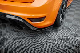 Heck Ansatz Flaps Diffusor V.2 passend für Ford Focus ST Mk2 FL schwarz Hochglanz