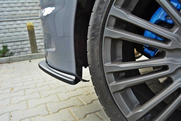 Heck Ansatz Flaps Diffusor passend für Ford Focus RS Mk3 schwarz Hochglanz