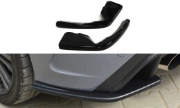 Heck Ansatz Flaps Diffusor für Ford Focus RS Mk3 schwarz Hochglanz