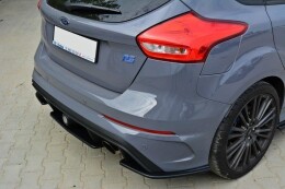Heck Ansatz Flaps Diffusor für Ford Focus RS Mk3 schwarz Hochglanz