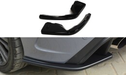 Heck Ansatz Flaps Diffusor passend für Ford Focus RS Mk3 schwarz Hochglanz