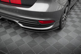 Heck Ansatz Flaps Diffusor passend für Ford Focus ST Mk3 FL schwarz Hochglanz