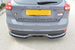 Heck Ansatz Flaps Diffusor passend für FORD FOCUS 3 ST Facelift schwarz matt