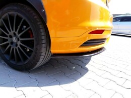 Heck Ansatz Flaps Diffusor passend für Ford Focus ST Mk3 Hatchback schwarz Hochglanz