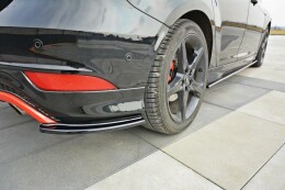 Heck Ansatz Flaps Diffusor für Ford Focus ST-Line Mk3 FL schwarz Hochglanz
