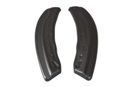 Street+ Heck Ansatz Flaps passend für Ford Focus ST-Line Mk3 FL schwarz Hochglanz