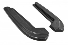 Heck Ansatz Flaps Diffusor passend für HONDA ACCORD VII TYPE-S schwarz Hochglanz