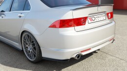Street+ Heck Ansatz Flaps passend für Honda Accord VII TYPE-S schwarz Hochglanz