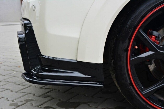 Heck Ansatz Flaps Diffusor passend für HONDA CIVIC IX TYPE R schwarz Hochglanz