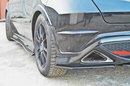 Street+ Heck Ansatz Flaps passend für Honda Civic VIII TYPE S/R schwarz Hochglanz