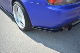 Heck Ansatz Flaps Diffusor passend für HONDA S2000 schwarz Hochglanz