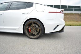Heck Ansatz Diffusor Flaps KIA STINGER GT schwarz Hochglanz